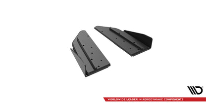 Street Pro Diffusor Flaps passend für Mercedes-AMG C43 Coupe / Cabrio C205 FL / A205 FL schwarz matt + Hochglanz Flaps