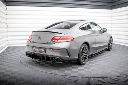 Street Pro Diffusor Flaps passend für Mercedes-AMG C43 Coupe / Cabrio C205 FL / A205 FL schwarz matt