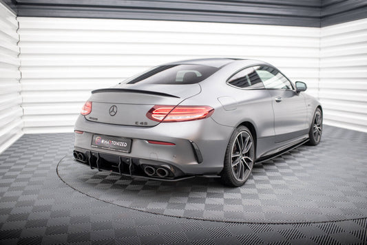 Street Pro Diffusor Flaps passend für Mercedes-AMG C43 Coupe / Cabrio C205 FL / A205 FL schwarz matt
