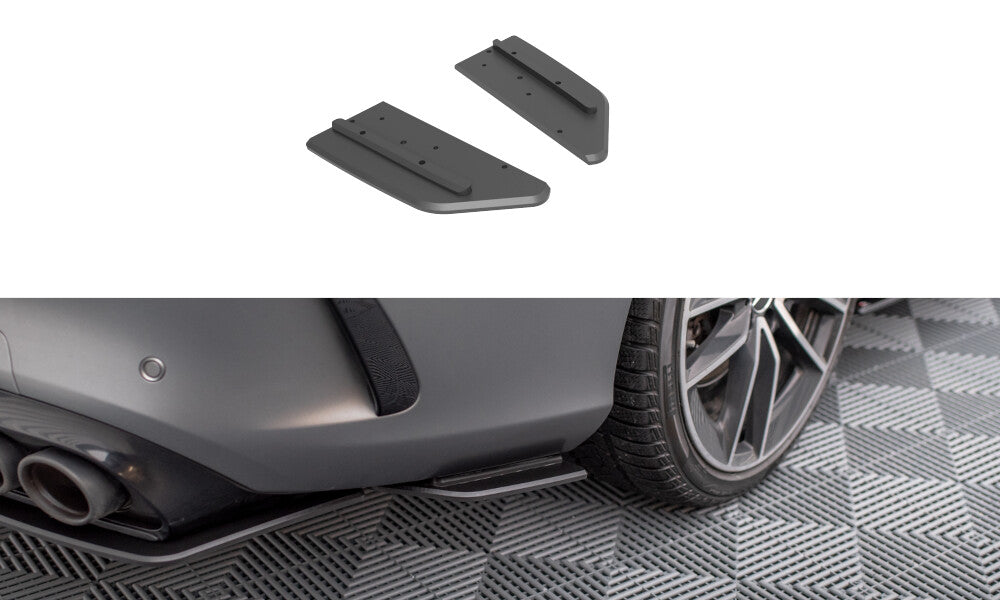 Street Pro Diffusor Flaps passend für Mercedes-AMG C43 Coupe / Cabrio C205 FL / A205 FL schwarz matt