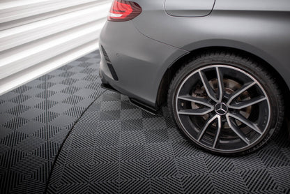 Street Pro Diffusor Flaps passend für Mercedes-AMG C43 Coupe / Cabrio C205 FL / A205 FL schwarz matt
