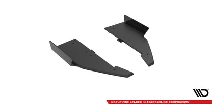 Street Pro Diffusor Flaps passend für Mercedes-AMG C63 Limousine / Kombi W205 FL schwarz matt + Hochglanz Flaps
