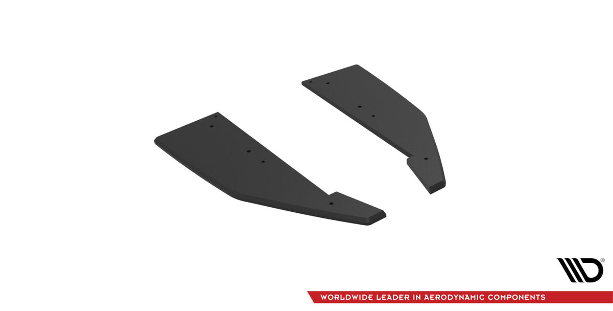 Street Pro Diffusor Flaps passend für Mercedes-AMG C63 Limousine / Kombi W205 FL schwarz matt