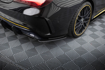 Street Pro Diffusor Flaps passend für Mercedes-AMG CLA 45 C117 FL mit AERO Paket schwarz matt