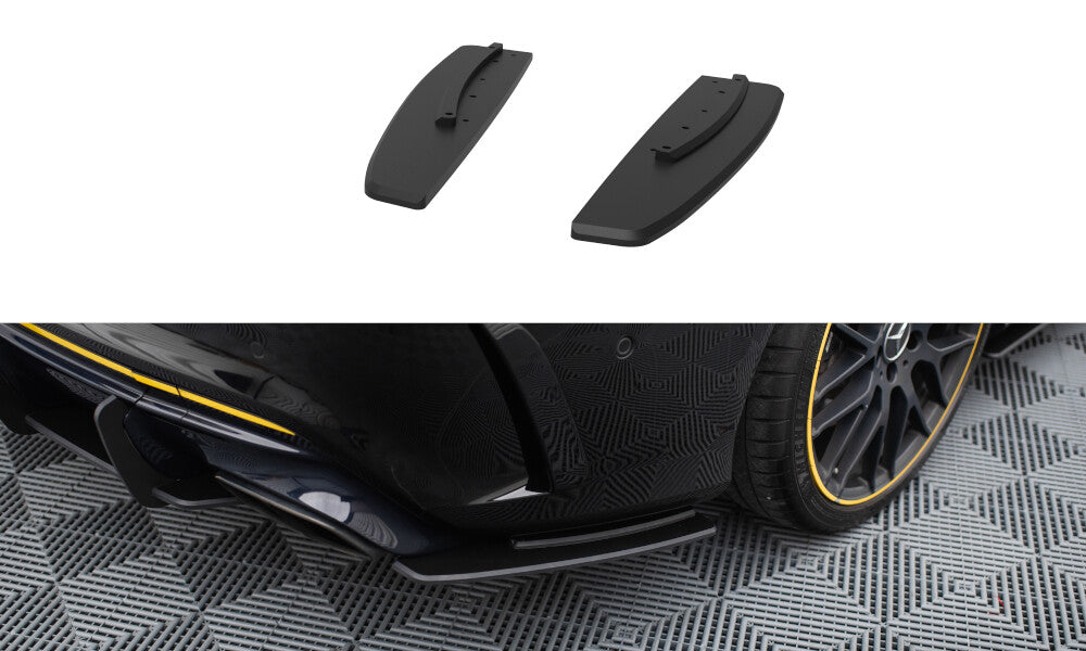 Street Pro Diffusor Flaps passend für Mercedes-AMG CLA 45 C117 FL mit AERO Paket schwarz matt