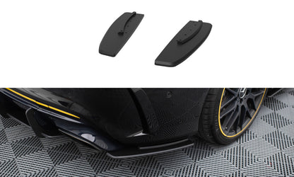 Street Pro Diffusor Flaps passend für Mercedes-AMG CLA 45 C117 FL mit AERO Paket schwarz matt