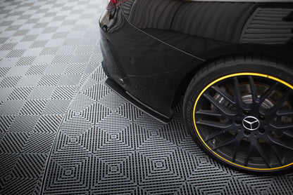 Street Pro Diffusor Flaps passend für Mercedes-AMG CLA 45 C117 FL mit AERO Paket schwarz matt