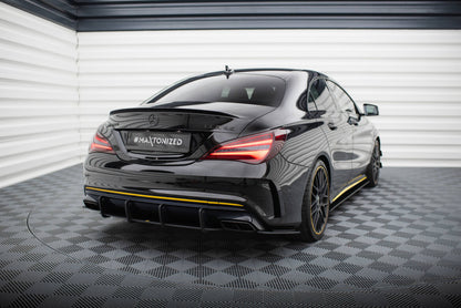 Street Pro Diffusor Flaps passend für Mercedes-AMG CLA 45 C117 FL mit AERO Paket schwarz matt