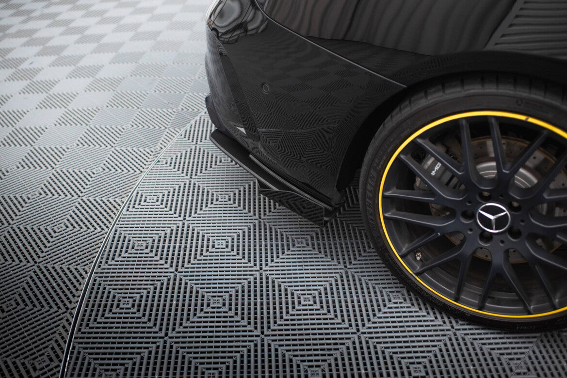 Street Pro Diffusor Flaps passend für Mercedes-AMG CLA 45 C117 FL schwarz matt + Hochglanz Flaps
