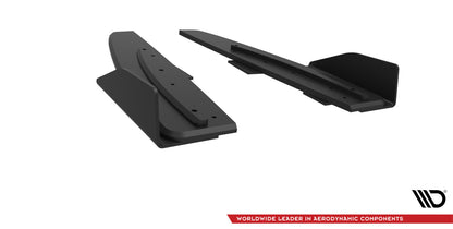 Street Pro Diffusor Flaps passend für Mercedes-AMG CLA 45 C117 FL schwarz matt + Hochglanz Flaps