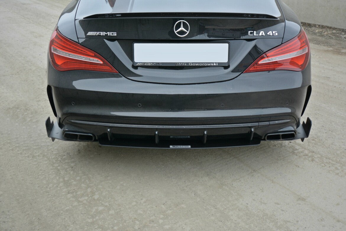 Street Pro Diffusor Flaps passend für Mercedes CLA A45 AMG C117 FL schwarz matt
