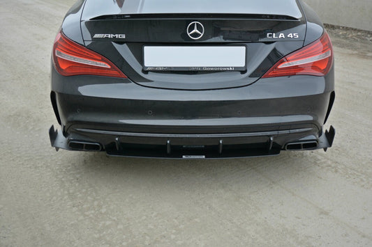 Street Pro Diffusor Flaps passend für Mercedes CLA A45 AMG C117 FL schwarz matt