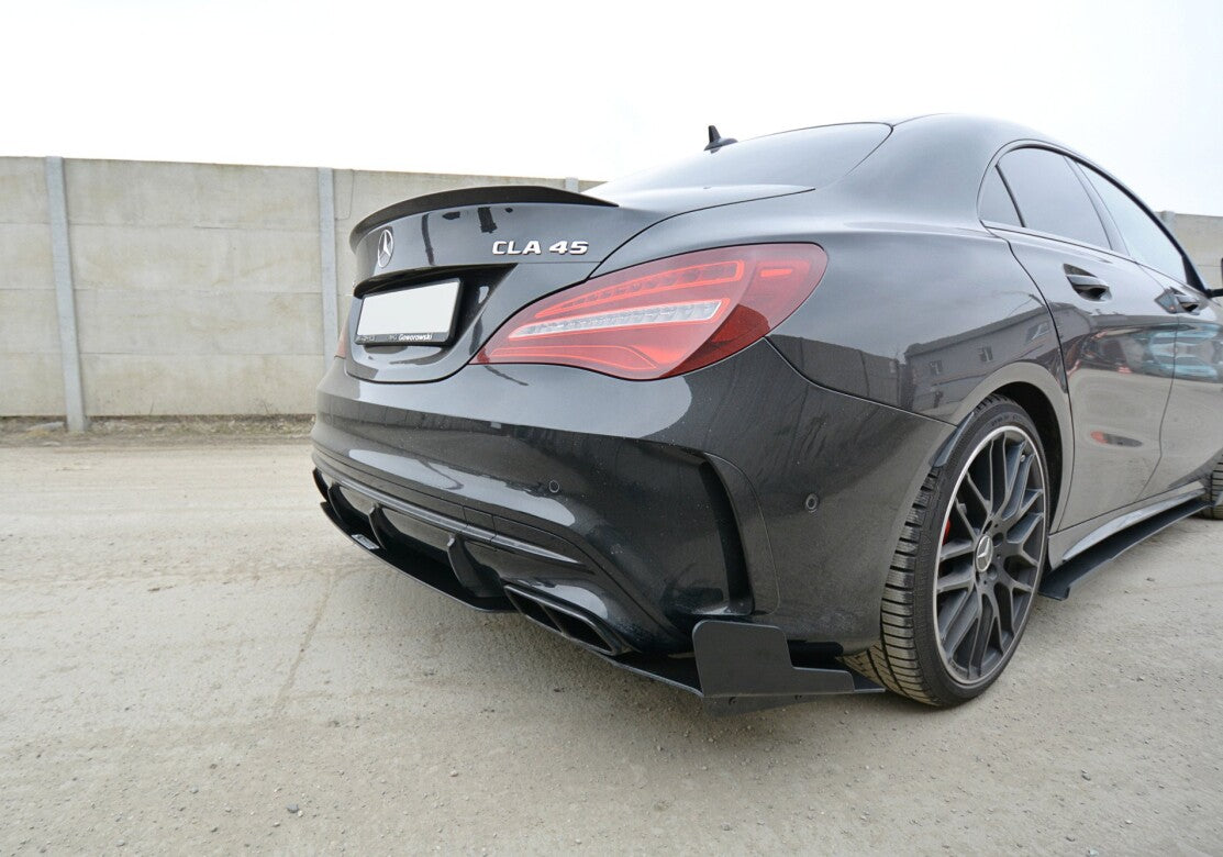 Street Pro Diffusor Flaps passend für Mercedes CLA A45 AMG C117 FL schwarz matt