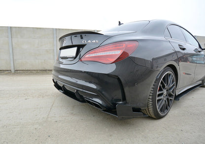 Street Pro Diffusor Flaps passend für Mercedes CLA A45 AMG C117 FL schwarz matt
