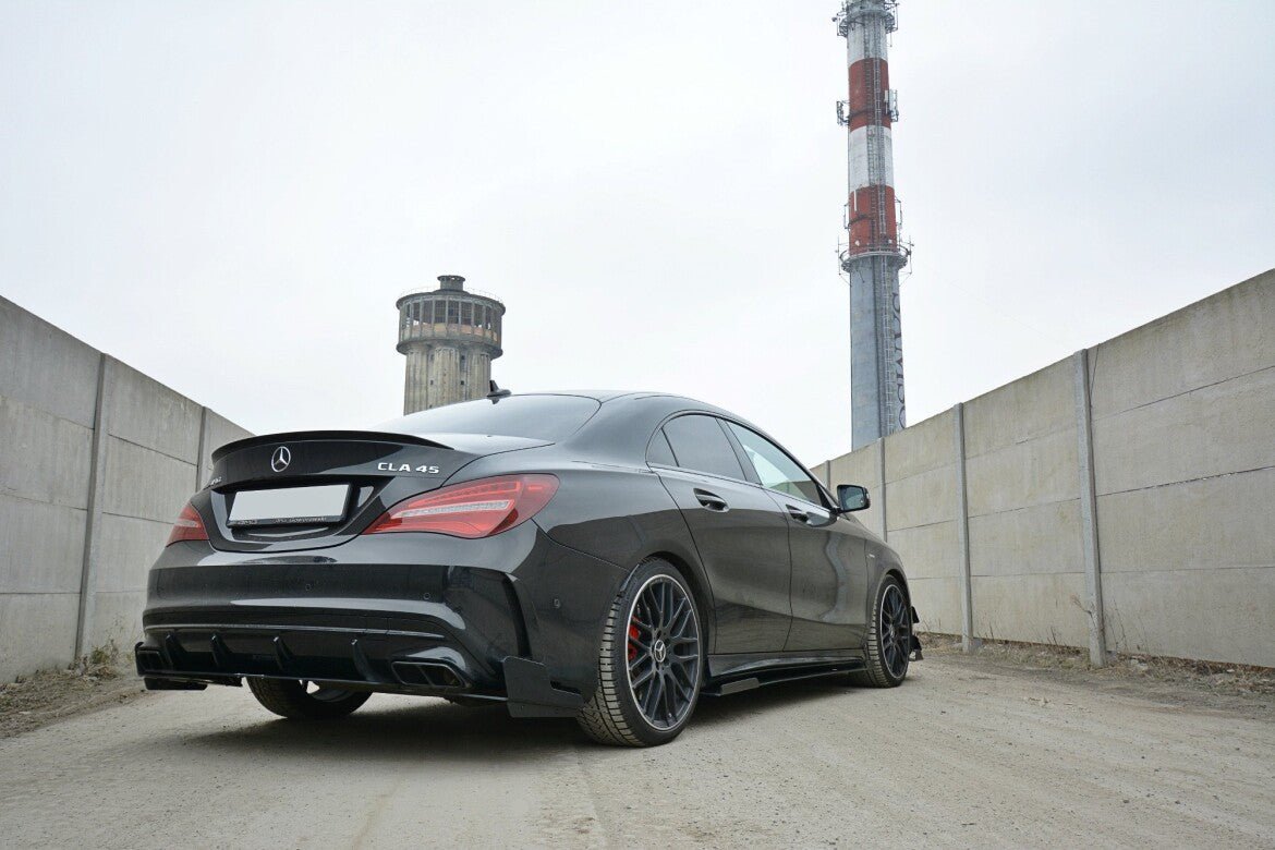Street Pro Diffusor Flaps passend für Mercedes CLA A45 AMG C117 FL schwarz matt