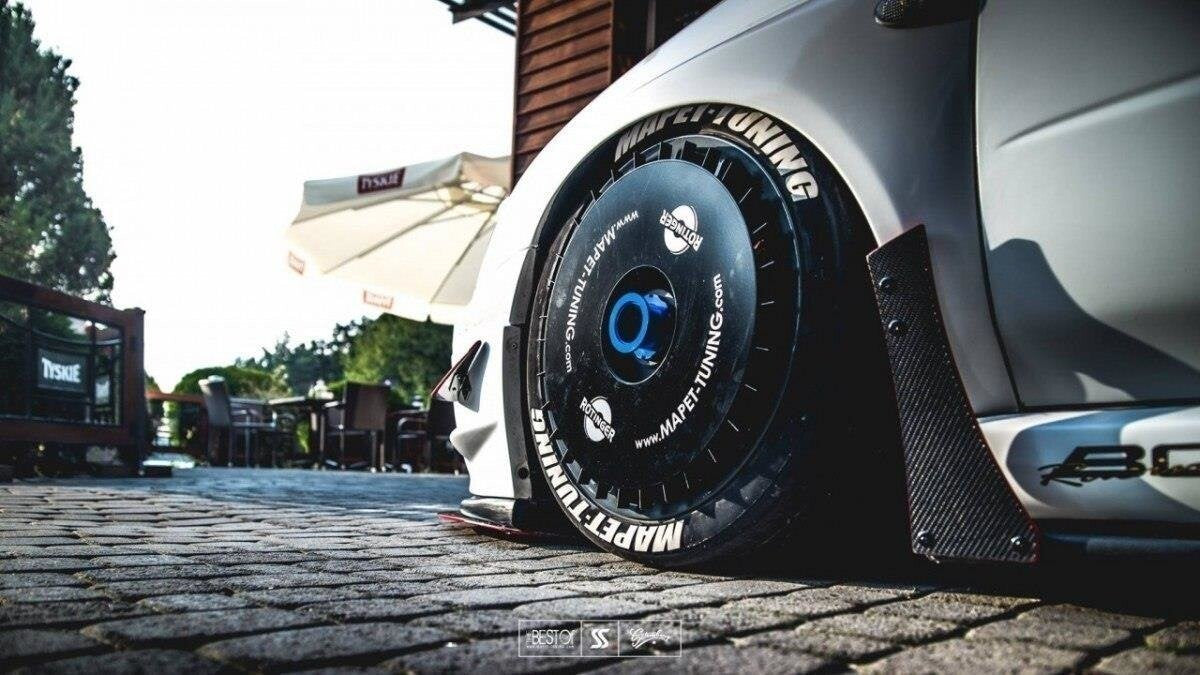 Street Pro Diffusor Flaps passend für Subaru Impreza WRX STI (BLOBEYE) schwarz matt