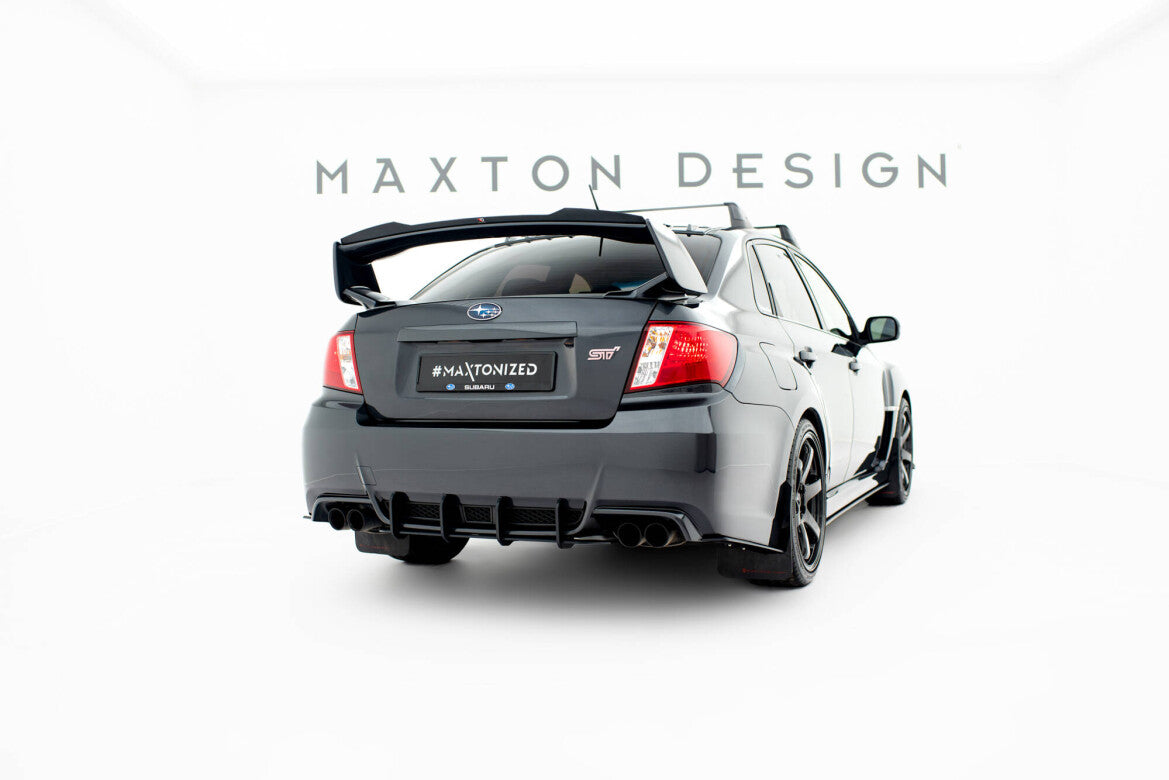 Street Pro Diffusor Flaps passend für Subaru Impreza WRX STI Mk3 FL schwarz matt