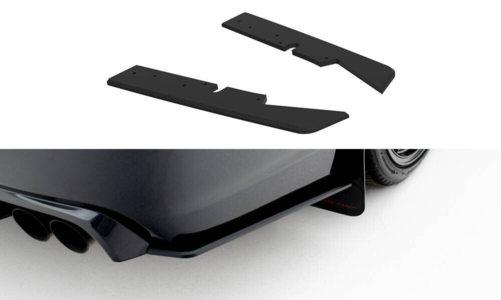 Street Pro Diffusor Flaps passend für Subaru Impreza WRX STI Mk3 FL schwarz matt