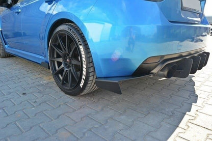 Street Pro Diffusor Flaps passend für Subaru Impreza WRX STI Mk3 schwarz matt