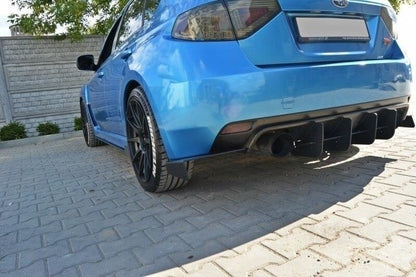 Street Pro Diffusor Flaps passend für Subaru Impreza WRX STI Mk3 schwarz matt