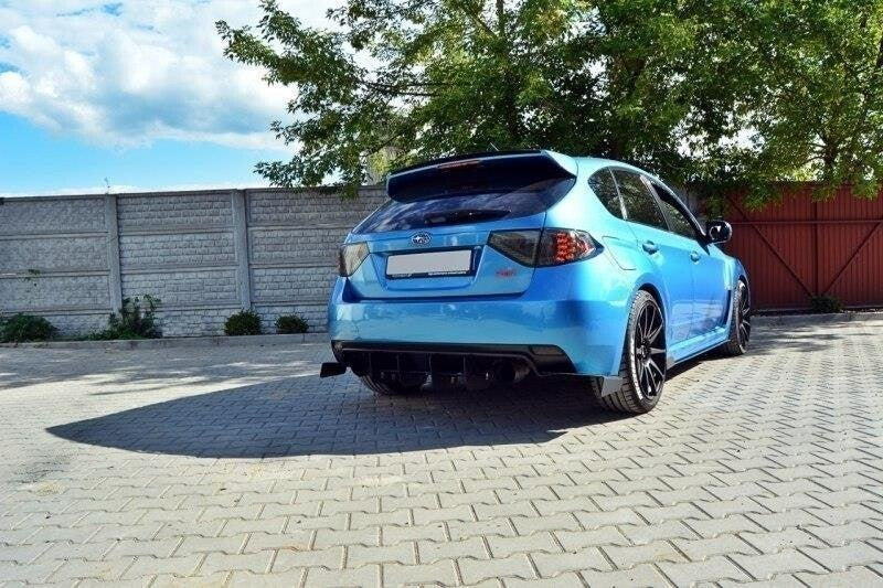 Street Pro Diffusor Flaps passend für Subaru Impreza WRX STI Mk3 schwarz matt