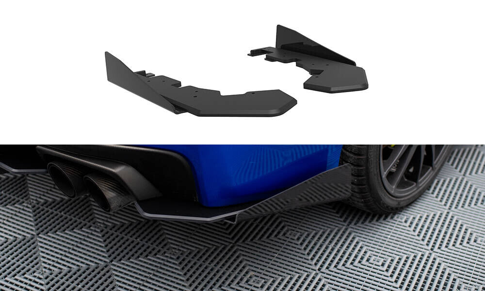Street Pro Diffusor Flaps passend für Subaru WRX STI Mk1 schwarz matt + Hochglanz Flaps