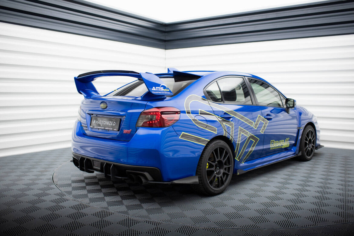 Street Pro Diffusor Flaps passend für Subaru WRX STI Mk1 schwarz matt + Hochglanz Flaps