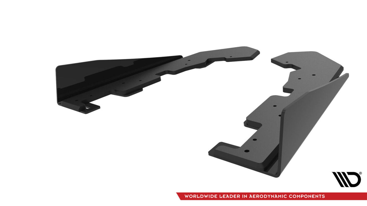 Street Pro Diffusor Flaps passend für Subaru WRX STI Mk1 schwarz matt + Hochglanz Flaps