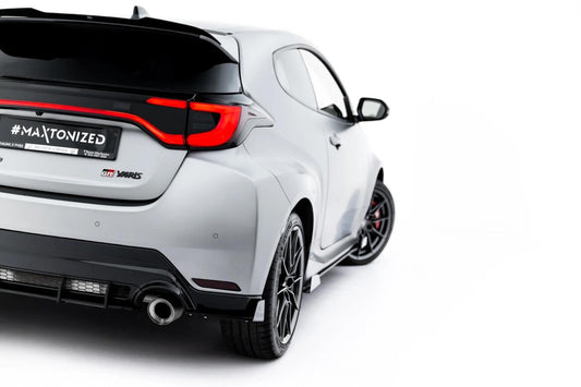 Street Pro Diffusor Flaps passend für Toyota GR Yaris Mk4 Facelift schwarz matt + Hochglanz Flaps
