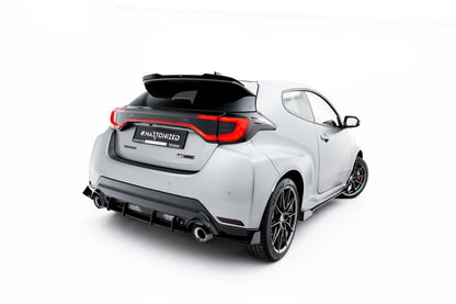 Street Pro Diffusor Flaps passend für Toyota GR Yaris Mk4 Facelift schwarz matt + Hochglanz Flaps