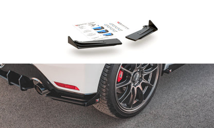 Street Pro Diffusor Flaps passend für Toyota GR Yaris Mk4 schwarz matt + Hochglanz Flaps
