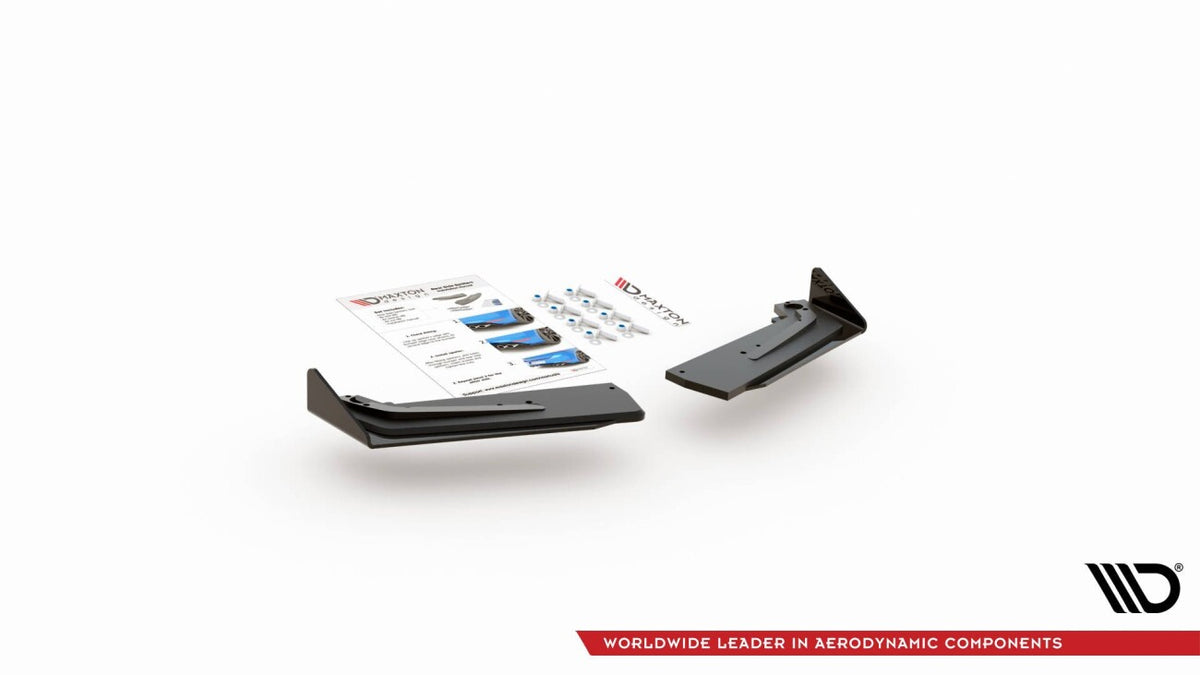 Street Pro Diffusor Flaps passend für Toyota GR Yaris Mk4 schwarz matt + Hochglanz Flaps