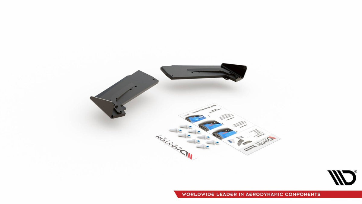 Street Pro Diffusor Flaps passend für Toyota GR Yaris Mk4 schwarz matt + Hochglanz Flaps
