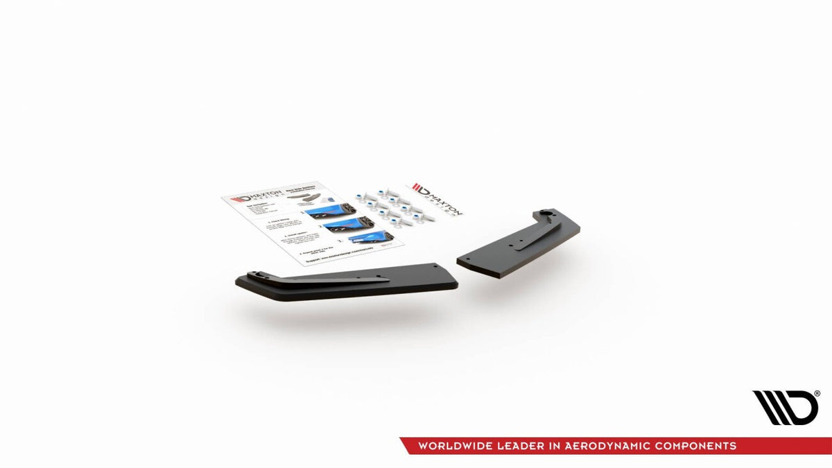 Street Pro Diffusor Flaps passend für Toyota GR Yaris Mk4 schwarz matt