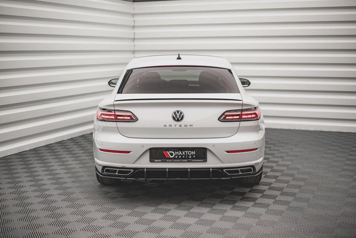 Street Pro Diffusor Flaps passend für VW Arteon Limousine / Shooting Brake R-Line Mk1 FL schwarz matt