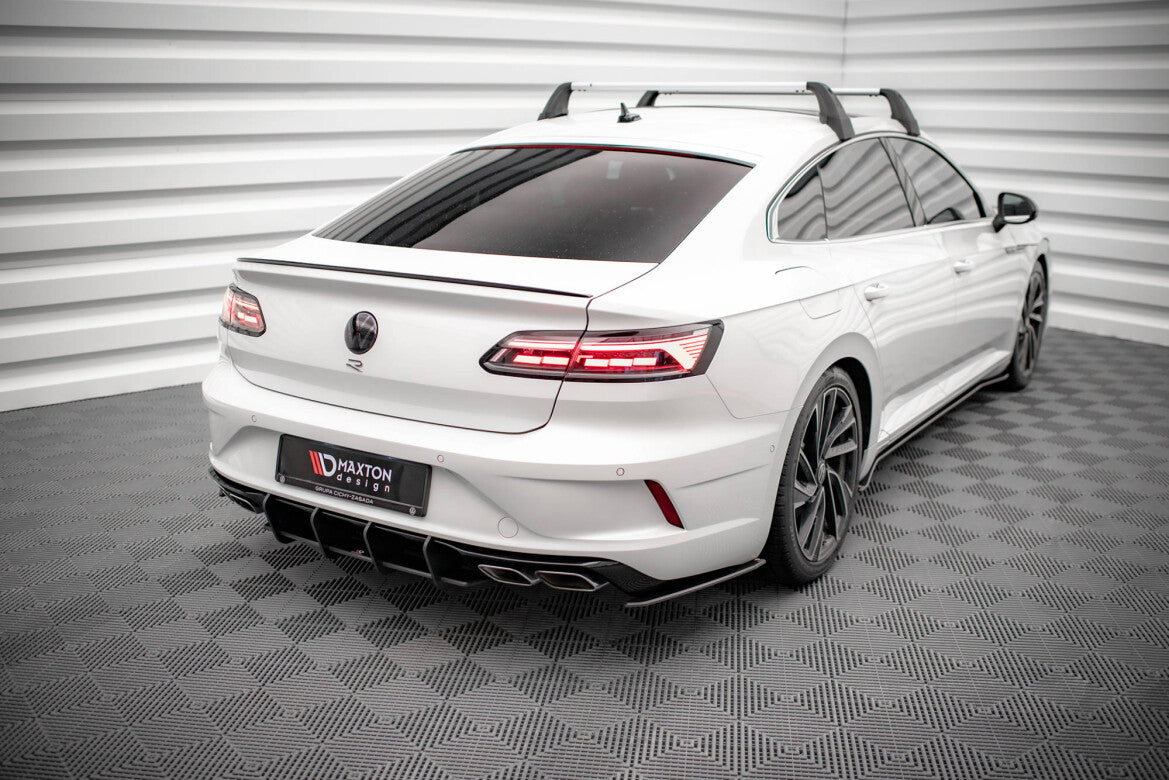 Street Pro Diffusor Flaps passend für VW Arteon R Limousine / Shooting Brake Mk1 Faceift schwarz matt