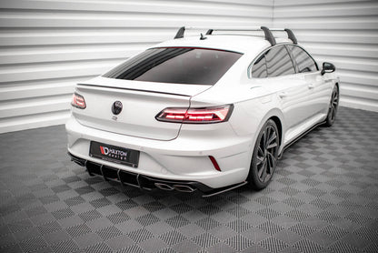 Street Pro Diffusor Flaps passend für VW Arteon R Limousine / Shooting Brake Mk1 Faceift schwarz matt