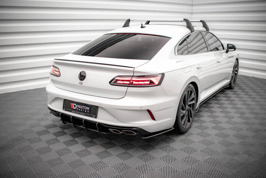 Street Pro Diffusor Flaps passend für VW Arteon R Limousine / Shooting Brake Mk1 Faceift schwarz matt