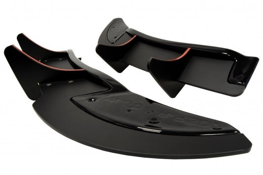 Street Pro Diffusor Flaps passend für VW Golf 6 R (CNC) schwarz Hochglanz