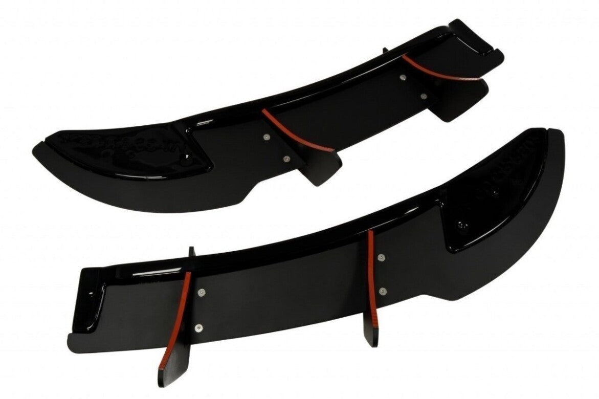 Street Pro Diffusor Flaps passend für VW Golf 6 R (CNC) schwarz Hochglanz