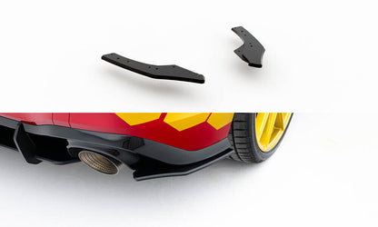 Street Pro Diffusor Flaps passend für VW Golf GTI Clubsport Mk8 FL schwarz matt