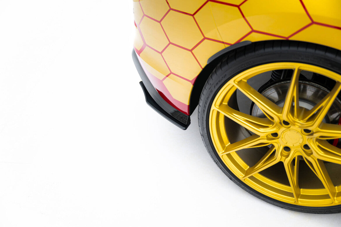 Street Pro Diffusor Flaps passend für VW Golf GTI Clubsport Mk8 FL schwarz matt