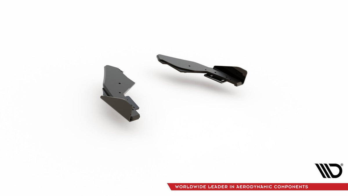 Street Pro Diffusor Flaps passend für VW Golf GTI / GTE Mk8 schwarz matt + Hochglanz Flaps