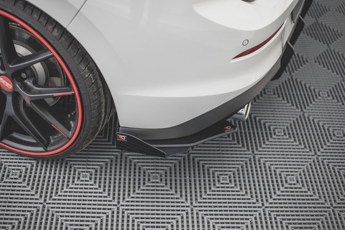 Street Pro Diffusor Flaps passend für VW Golf GTI / GTE Mk8 schwarz matt + Hochglanz Flaps
