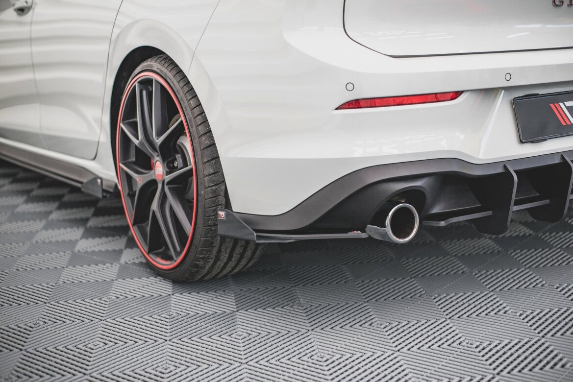 Street Pro Diffusor Flaps passend für VW Golf GTI / GTE Mk8 schwarz matt + Hochglanz Flaps