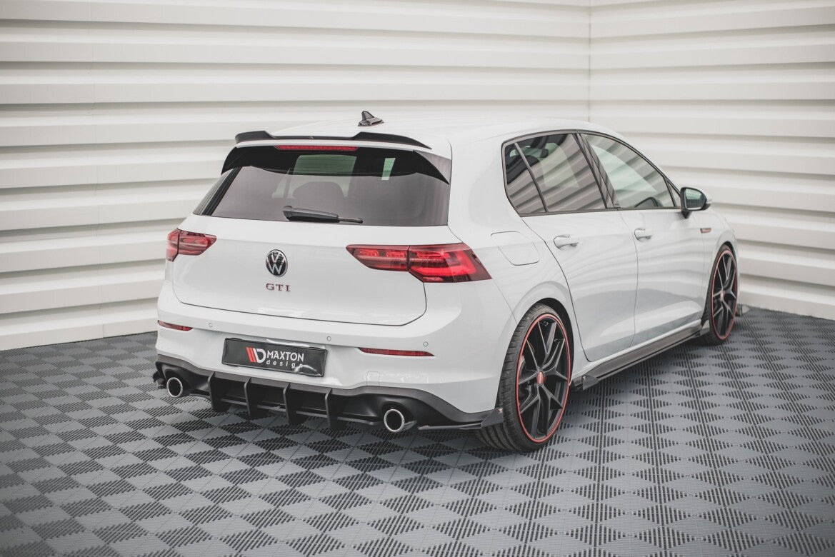 Street Pro Diffusor Flaps passend für VW Golf GTI / GTE Mk8 schwarz matt + Hochglanz Flaps