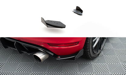 Street Pro Diffusor Flaps passend für VW Golf GTI Mk6 schwarz matt + Hochglanz Flaps