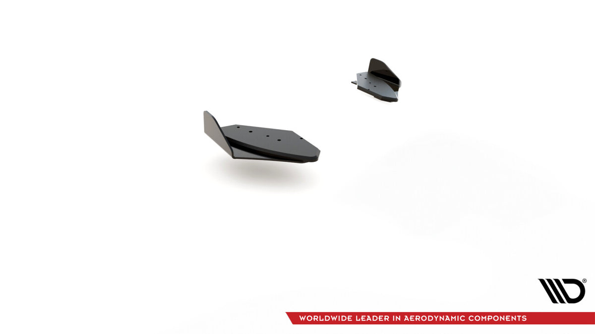 Street Pro Diffusor Flaps passend für VW Golf GTI Mk6 schwarz matt + Hochglanz Flaps