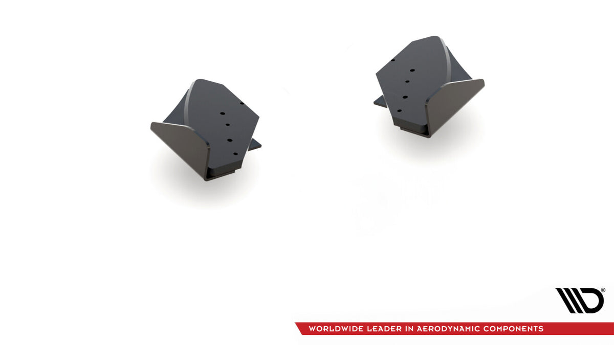 Street Pro Diffusor Flaps passend für VW Golf GTI Mk6 schwarz matt + Hochglanz Flaps