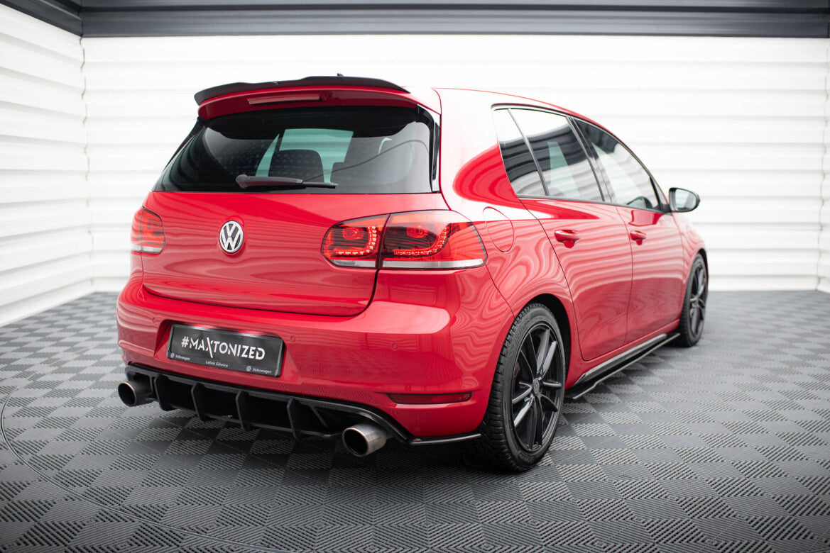 Street Pro Diffusor Flaps passend für VW Golf GTI Mk6 schwarz matt